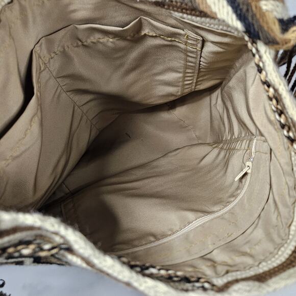 Wayuu Bag Backpack Bucket Shoulder Colombian Handmade Bohemian Purse - Picture 5 of 8